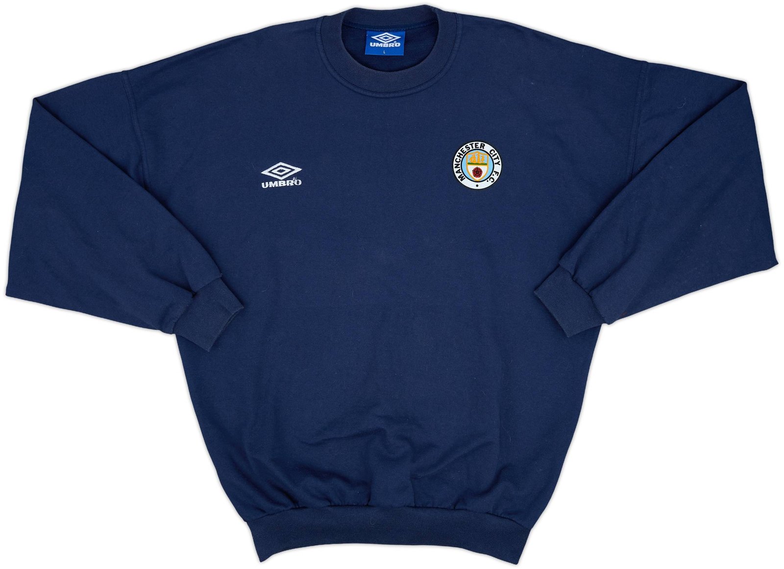 1993-94 Manchester City Umbro Sweat Top - 9/10 - (L)