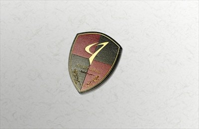 GALLANT ABFLUG クレストエンブレム 50mm x 70mm Brass | Autostyle