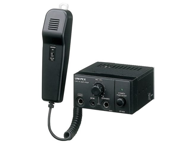 S-NT102A-A】UNI-PEX 車載用アンプ一式 出力 10W クラス セット DC12V