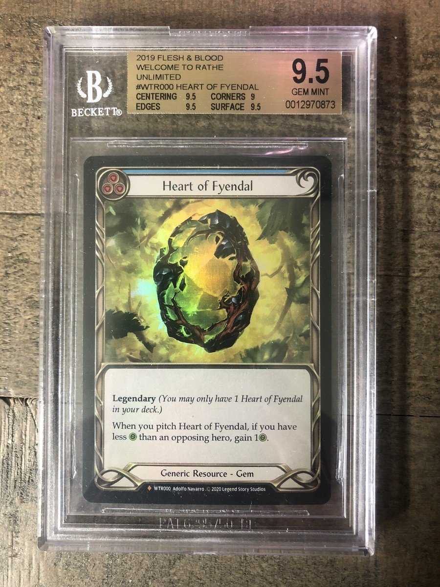 Heart of Fyendal BGS 9.5 Rainbow Foil Flesh and Blood Welcome to