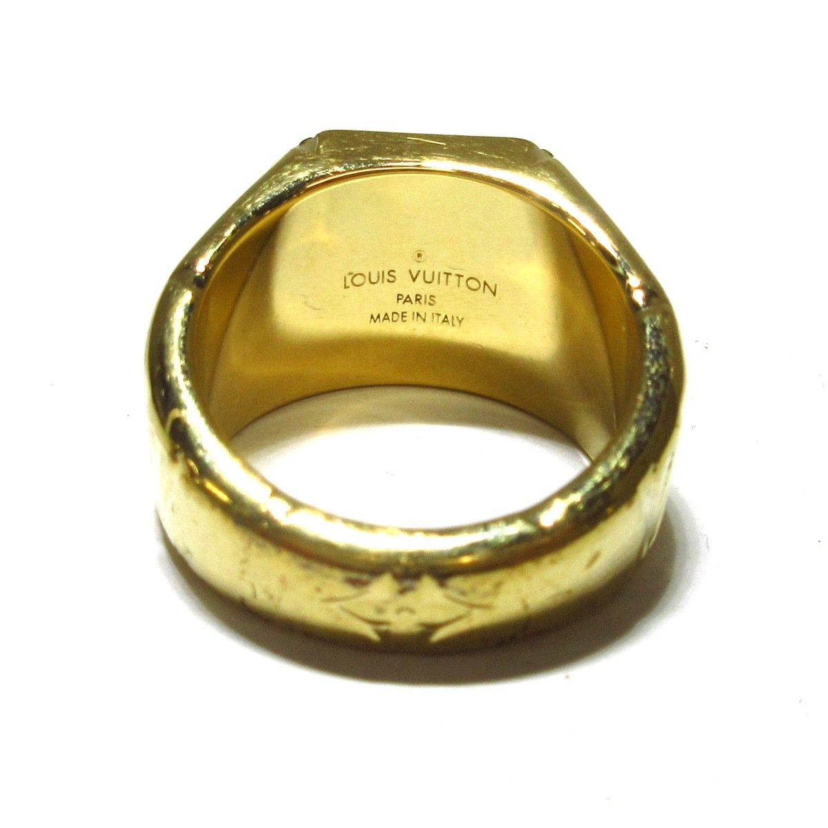 ルイヴィトン/リング/シグネットリングモノグラム/ゴールド/型番