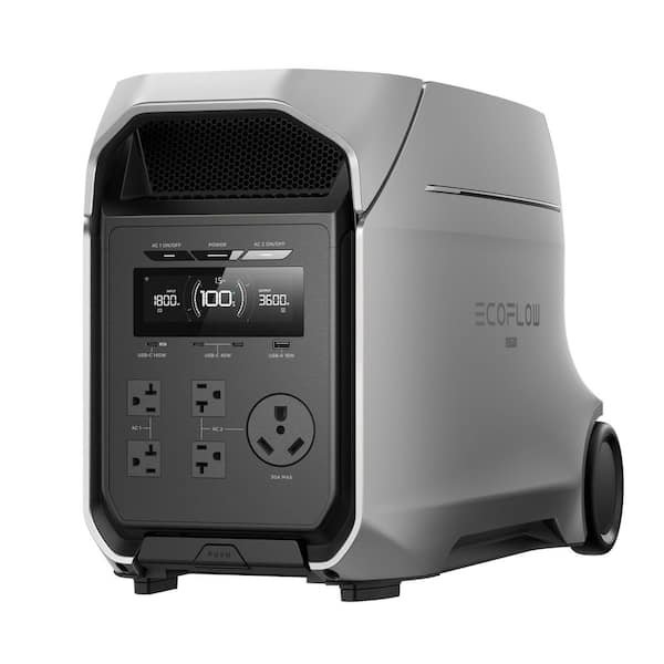 EcoFlow 3600-Watt Delta 3 Ultra Plus 3072Wh Capacity, Push-Button