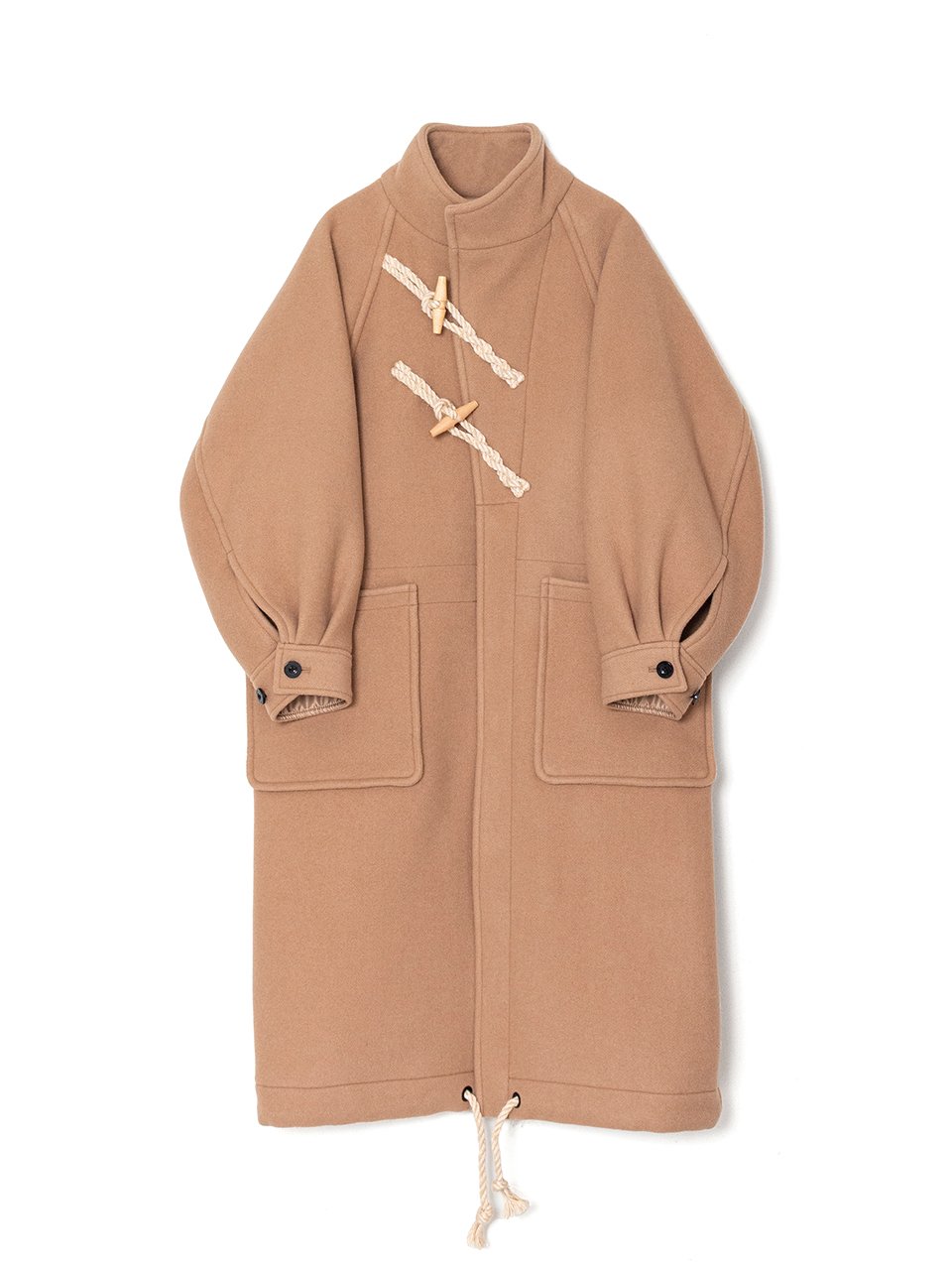 DOUBLE FACE DUFFEL COAT-ダブルフェイスダッフルコート-HYKE（ハイク