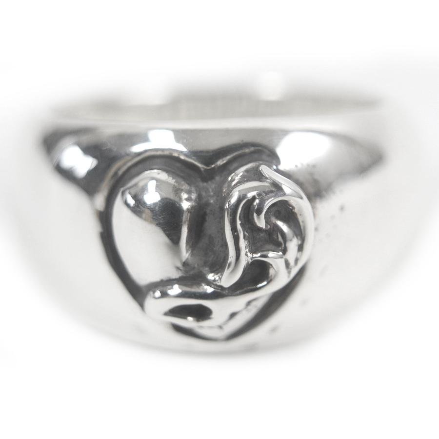 極美品□CHROME HEARTS クロムハーツ SV925 ハートインバンド リング
