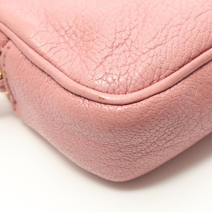 ミュウ MADRAS マドラス ブランドオフ Miu レザー ポーチ 中古
