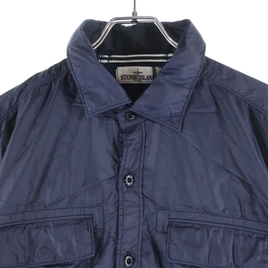 STONE ISLAND（ストーン アイランド） Nylon Buttoned Up Shirt ロゴ