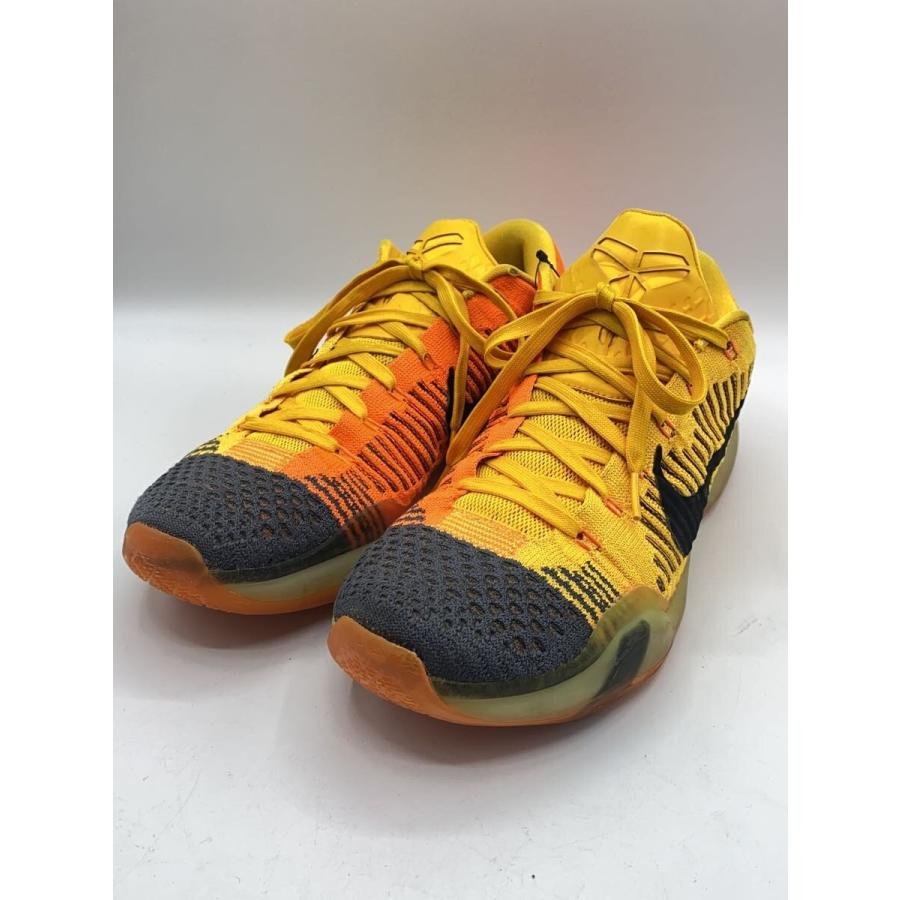 NIKE◇KOBE 10 ELITE LOW/コービー10/ローカットスニーカー/28cm/YLW