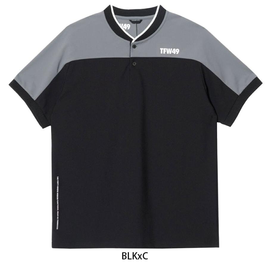 V12（ヴィ・トゥエルヴ） TFW49 SIDE MESH COLLARLESS POLO ポロシャツ