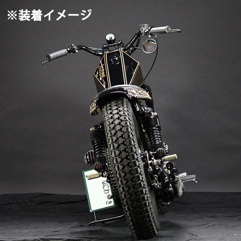 3インチラウンドミラー (ブラック) 左右セット クランプタイプ 2SET20