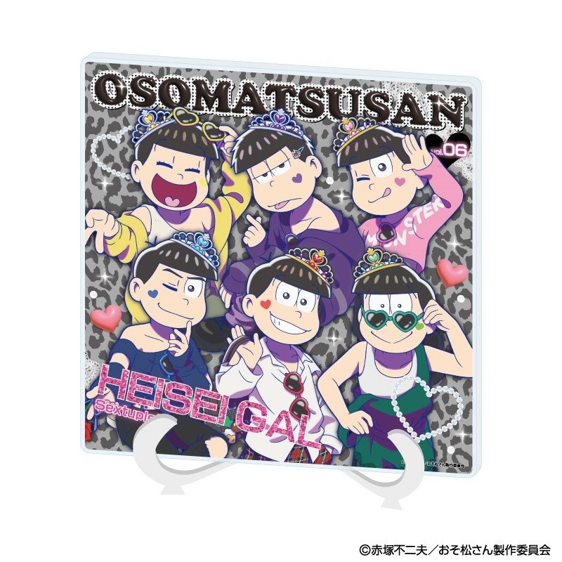 おそ松さん アクリルアートボード01/集合デザイン ギャル男ver.(描き