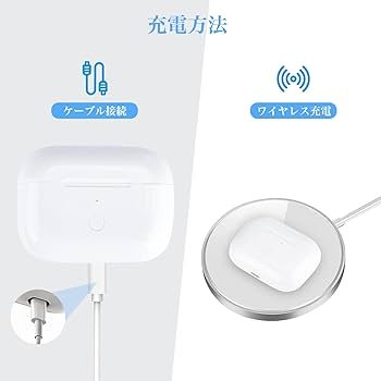 Amazon | PIAQEIOZ 充電ケース Airpods Proとの互換性あり Airpods