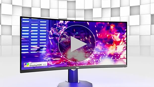 Amazon.co.jp: Dell S3422DWG 34-Inch Curved Gaming Monitor Display