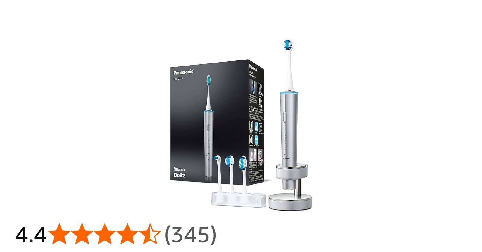 Amazon.co.jp: Panasonic Doltz EW-DT72-S Electric Toothbrush, Top