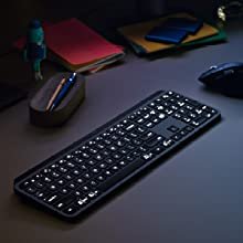 Amazon.co.jp: ロジクール アドバンスド ワイヤレスキーボード KX800B