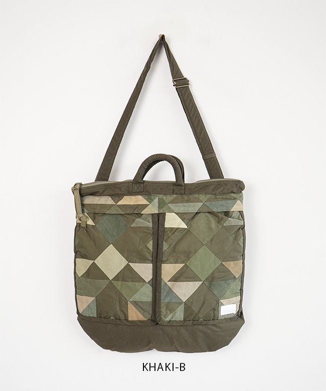 CH6017]CHANGES (チェンジーズ) REMAKE MILITARY HELMET BAG リメイク