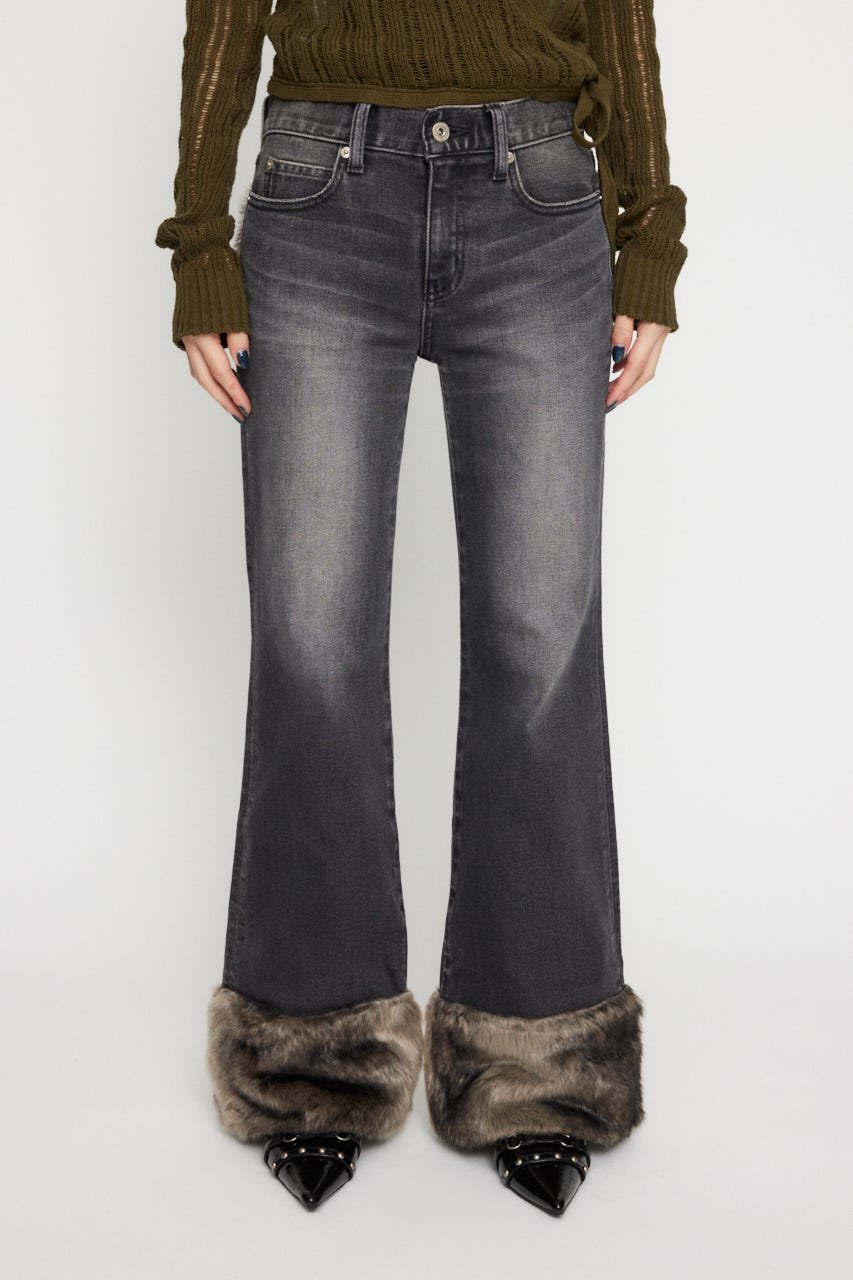 LAGUA GEM | FAUX FUR フレアデニム (フレア ) |SHEL'TTER WEBSTORE