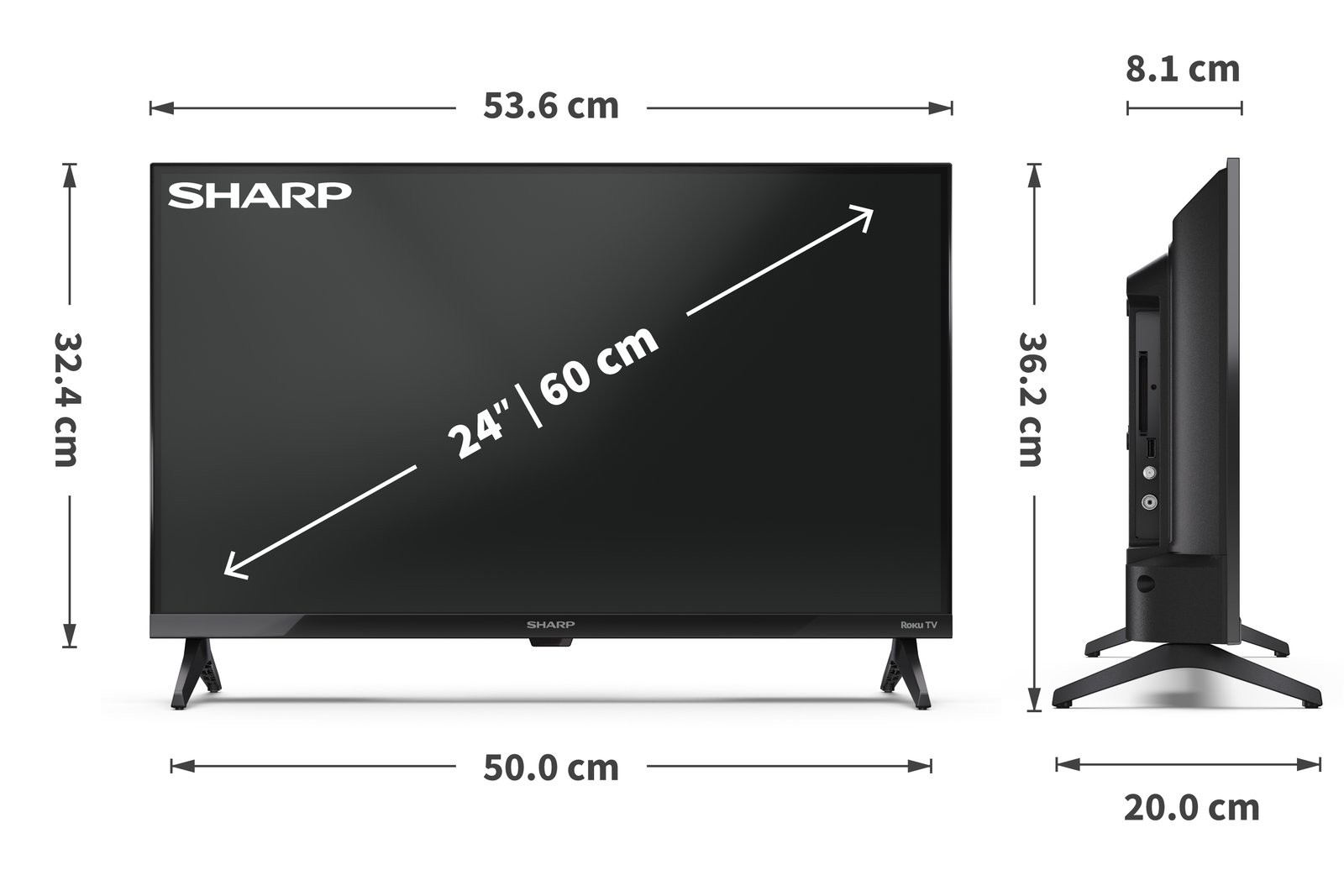 24″ HD Ready SHARP Roku TV | 24HD2225E - Sharp Consumer
