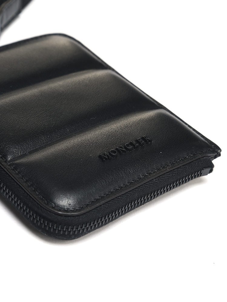 MONCLER (モンクレール) レザー キルティング ストラップ ウォレット