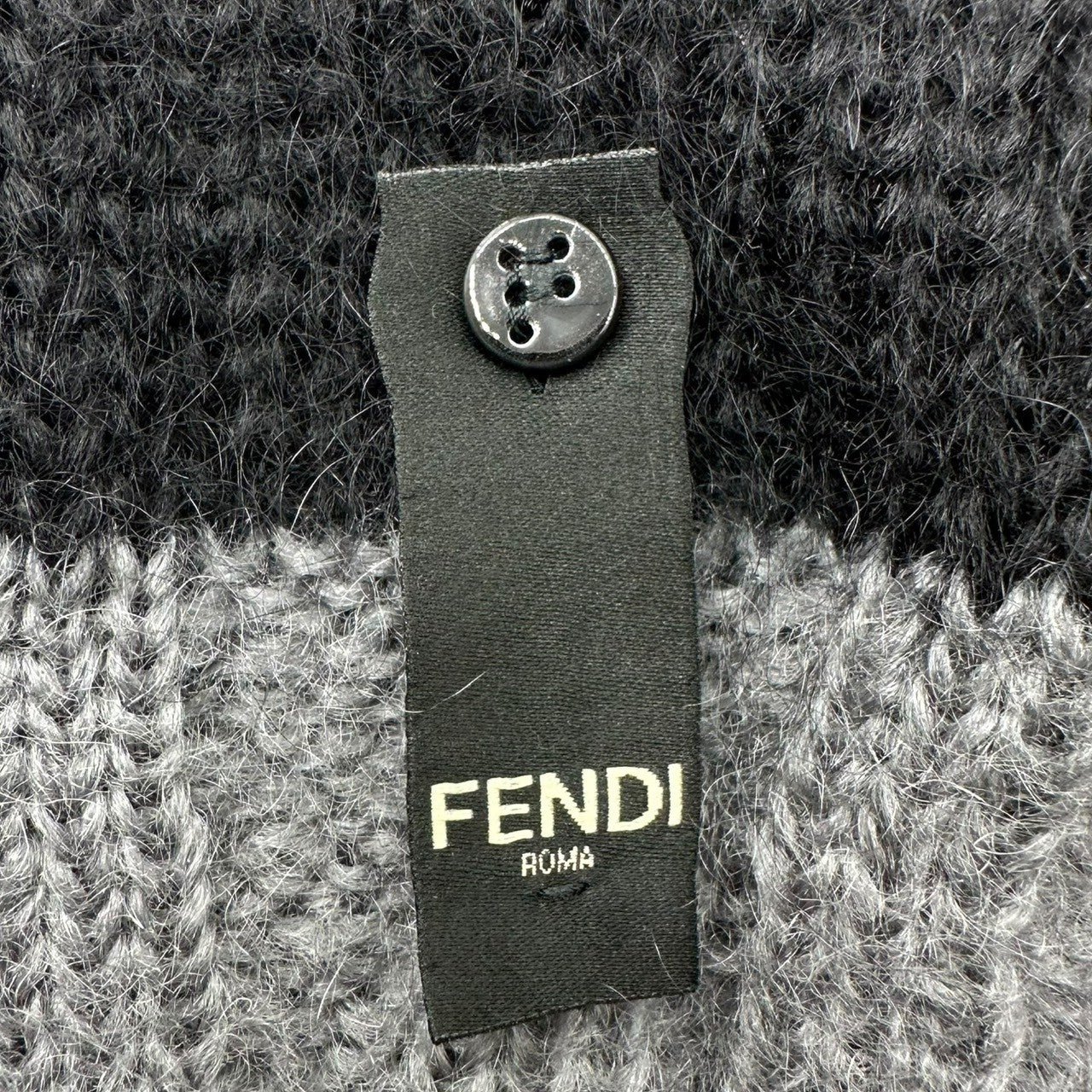 FENDI(フェンディ) Striped Turtleneck Mohair Knit L/S Pullover