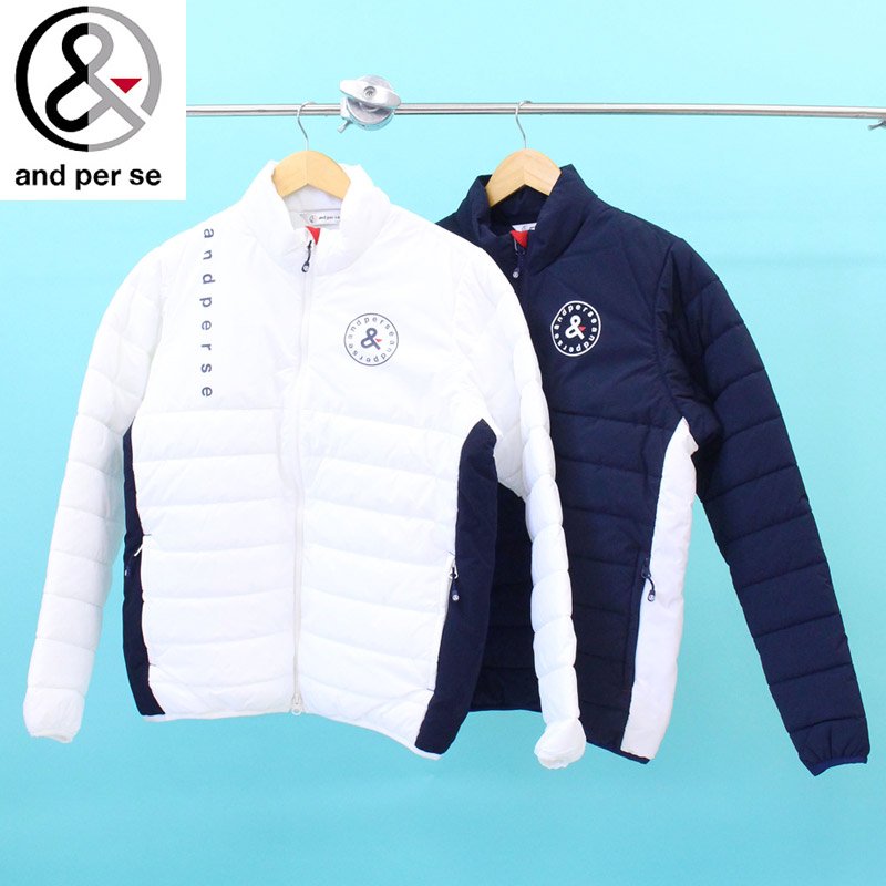and per se（アンパスィ） ゴルフウェア メンズ 中綿ジャケット