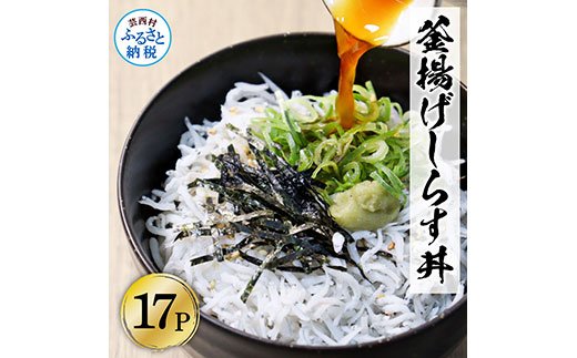 CF-R5cbs】KGP033 高知県産釜揚げしらす（50g×17パック）シラス 小分け