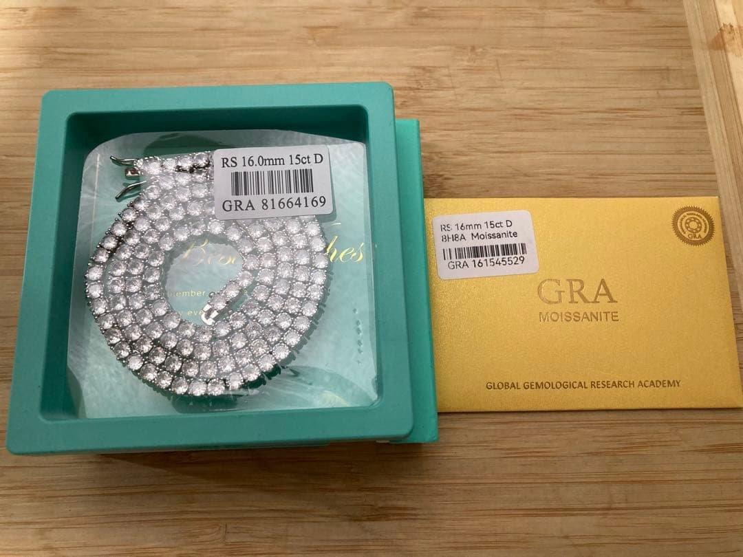 silver 925 モアサナイト 15ct テニス ネックレス アバランチ - メルカリ