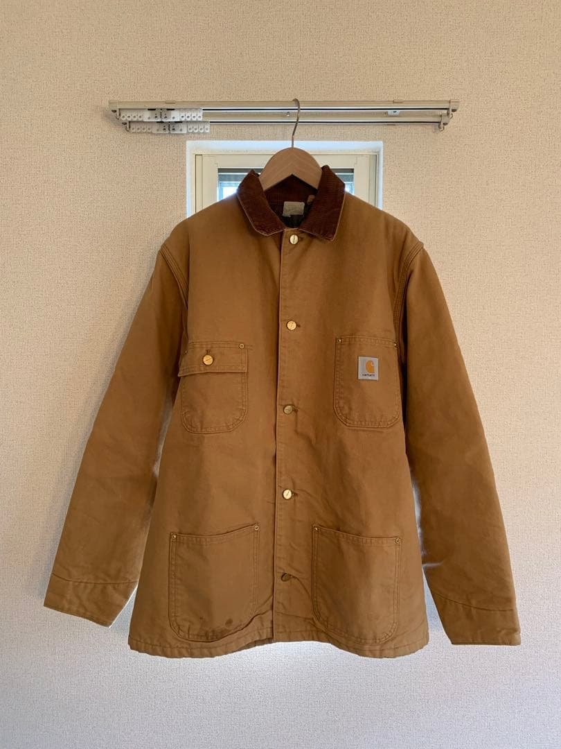 Carhartt コットンジャケット キャメル Carhartt（カーハート） デトロイトジャケット キャメル インド製 襟