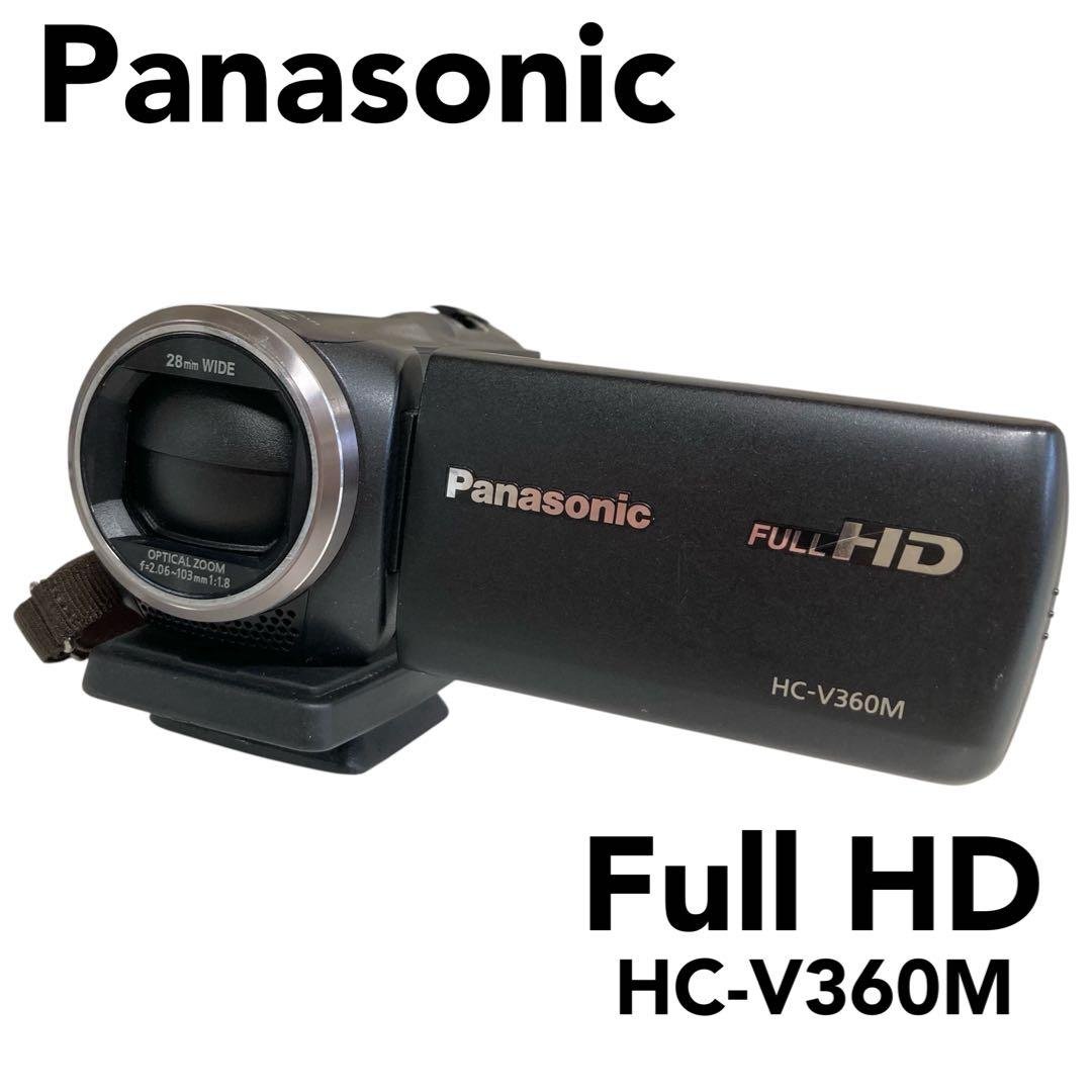 可動品 Panasonic フルHD HC-V360M ビデオカメラ ブラック Amazon | パナソニック HDビデオカメラ V360MS 16GB 高倍率90倍ズーム