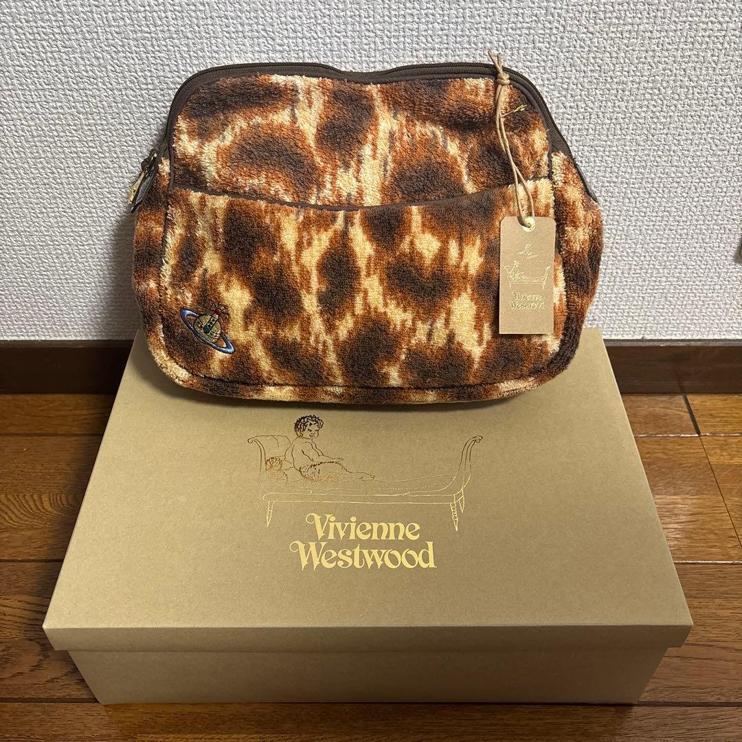 vivienne westwood レオパードパイルポーチ Vivienne Westwood Hand Bag Pink Leopard Women Very Good | eBay