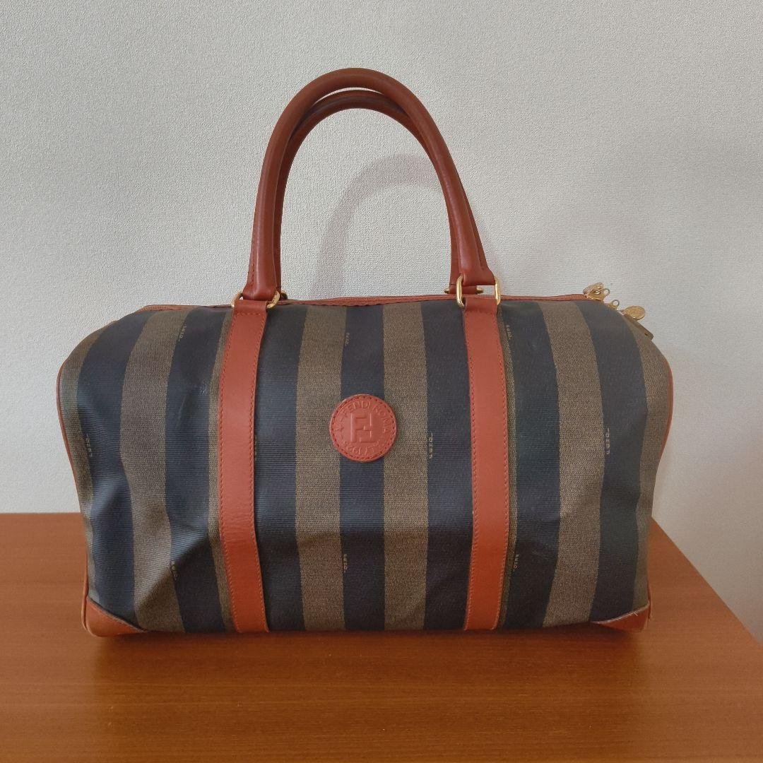 Vintage　FENDI　ペカン　ボストンバッグ レディース] ヴィンテージ フェンディ ペカン ミニボストンバッグ