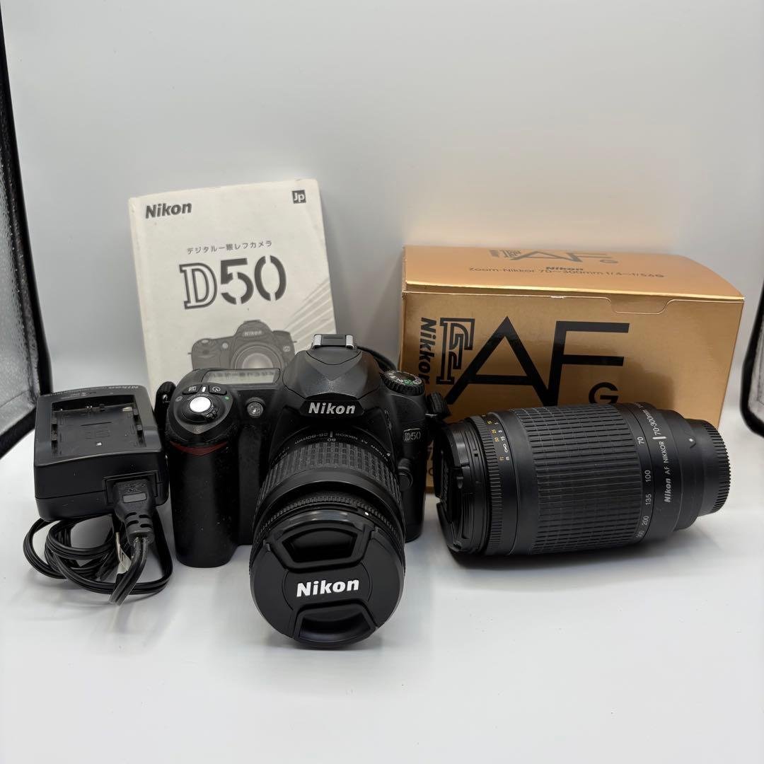 ニコン D50 本体 &レンズ　セット Amazon | Nikon D50 ブラック デジタル一眼レフカメラ レンズキット