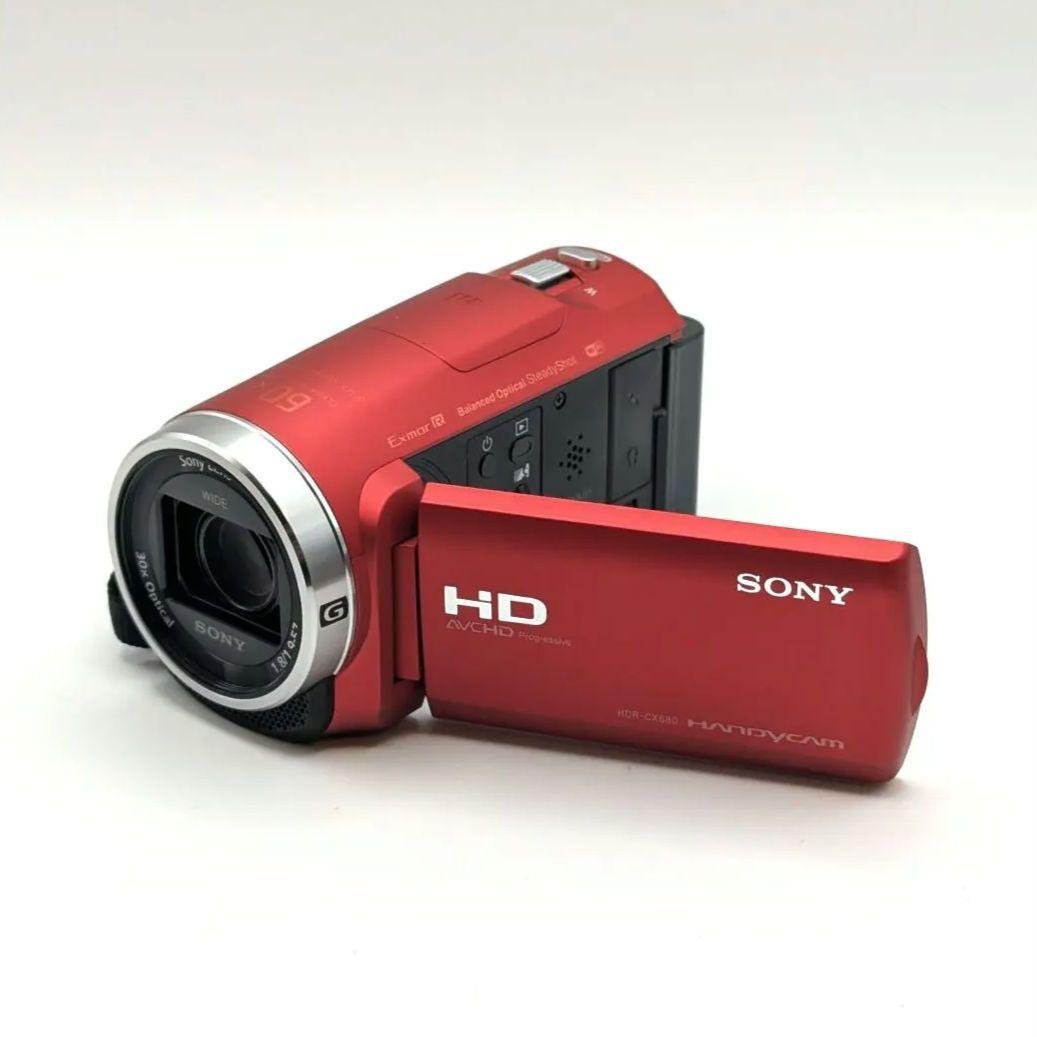 SONY HDR-CX680 レッド HDR-CX680 ビデオカメラ レッド [フルハイビジョン対応] SONY｜ソニー