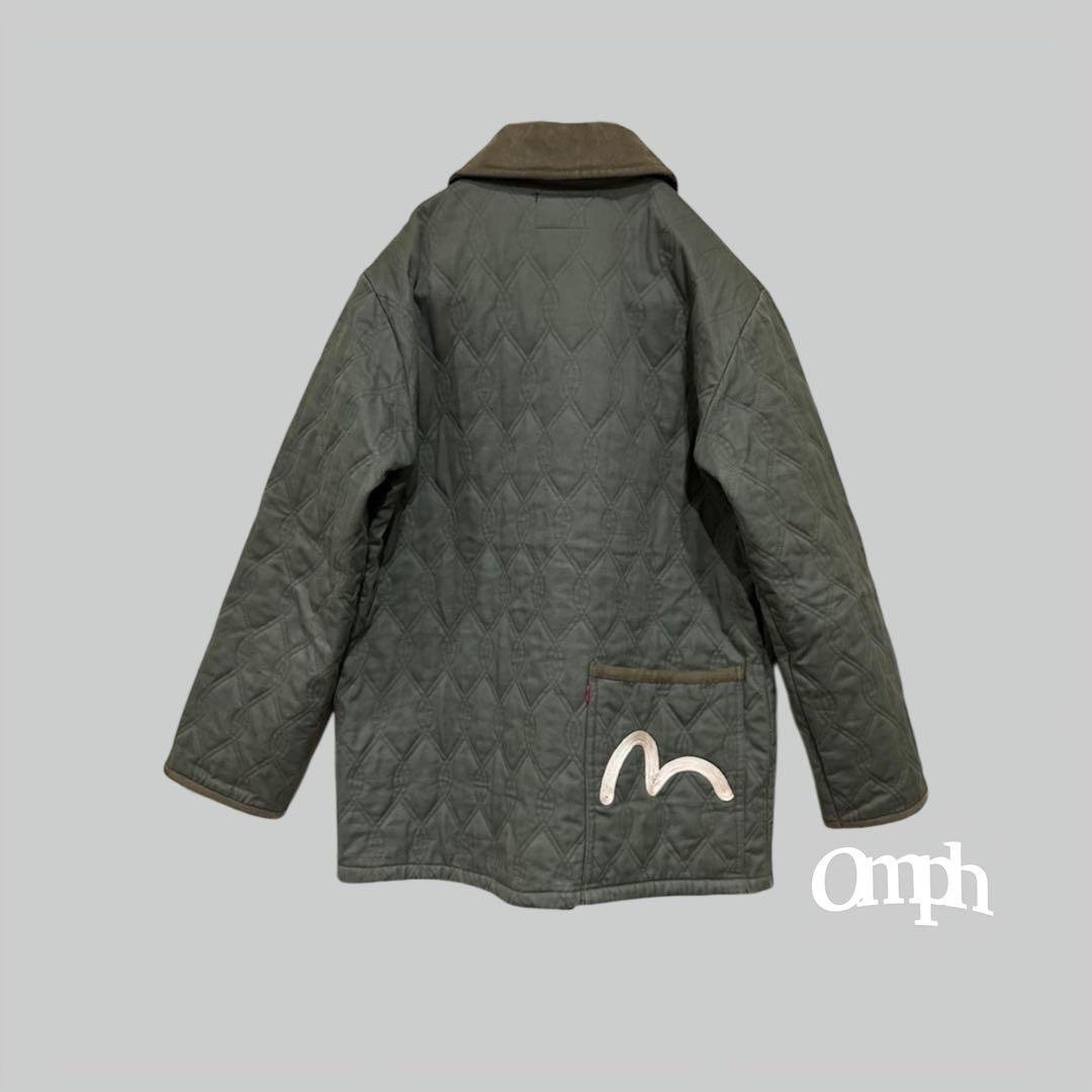 ＊エヴィス EVISU バックカモメ キルティング ジャケット アウター 38 エヴィス EVISU バックカモメ キルティング ジャケット アウター 38