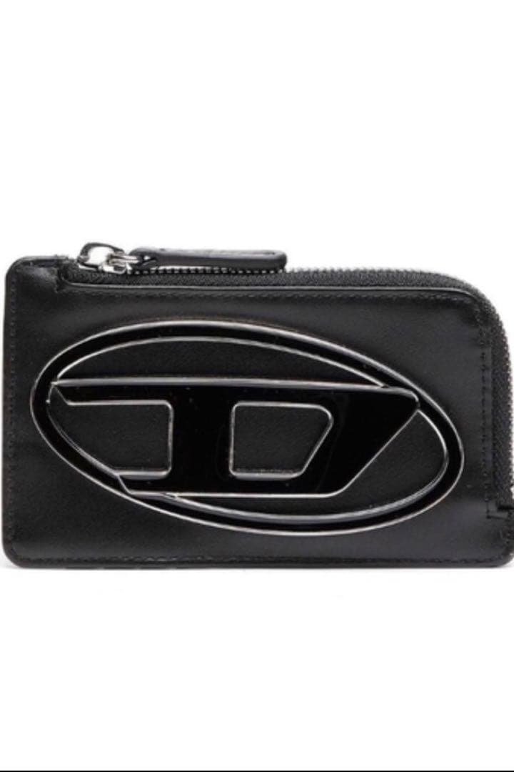 diesel ラウンドDロゴ フラグメントケース ブラック　財布 dショッピング |ディーゼル カードケース メンズ ブランド DIESEL