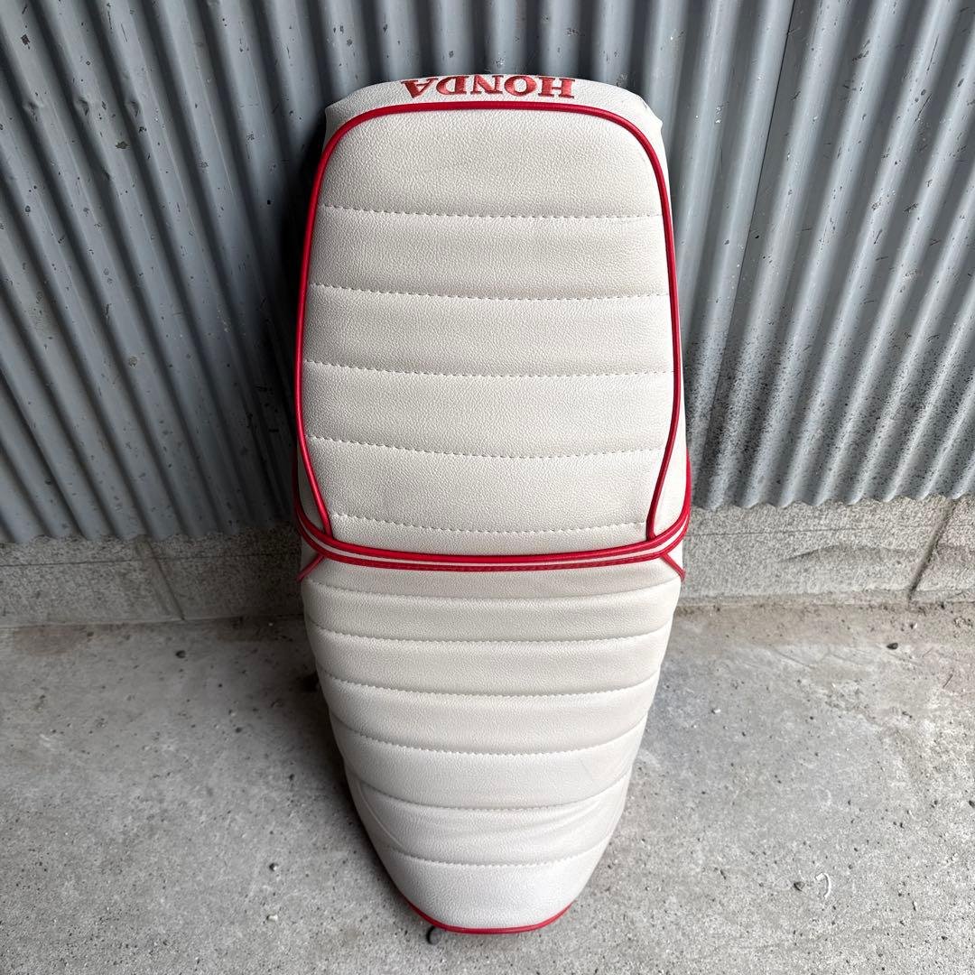 cb400nc39 HONDA バイクシート ホワイト/レッド cb400nc39 HONDA バイクシート ホワイト/レッド cb400nc39 HONDA