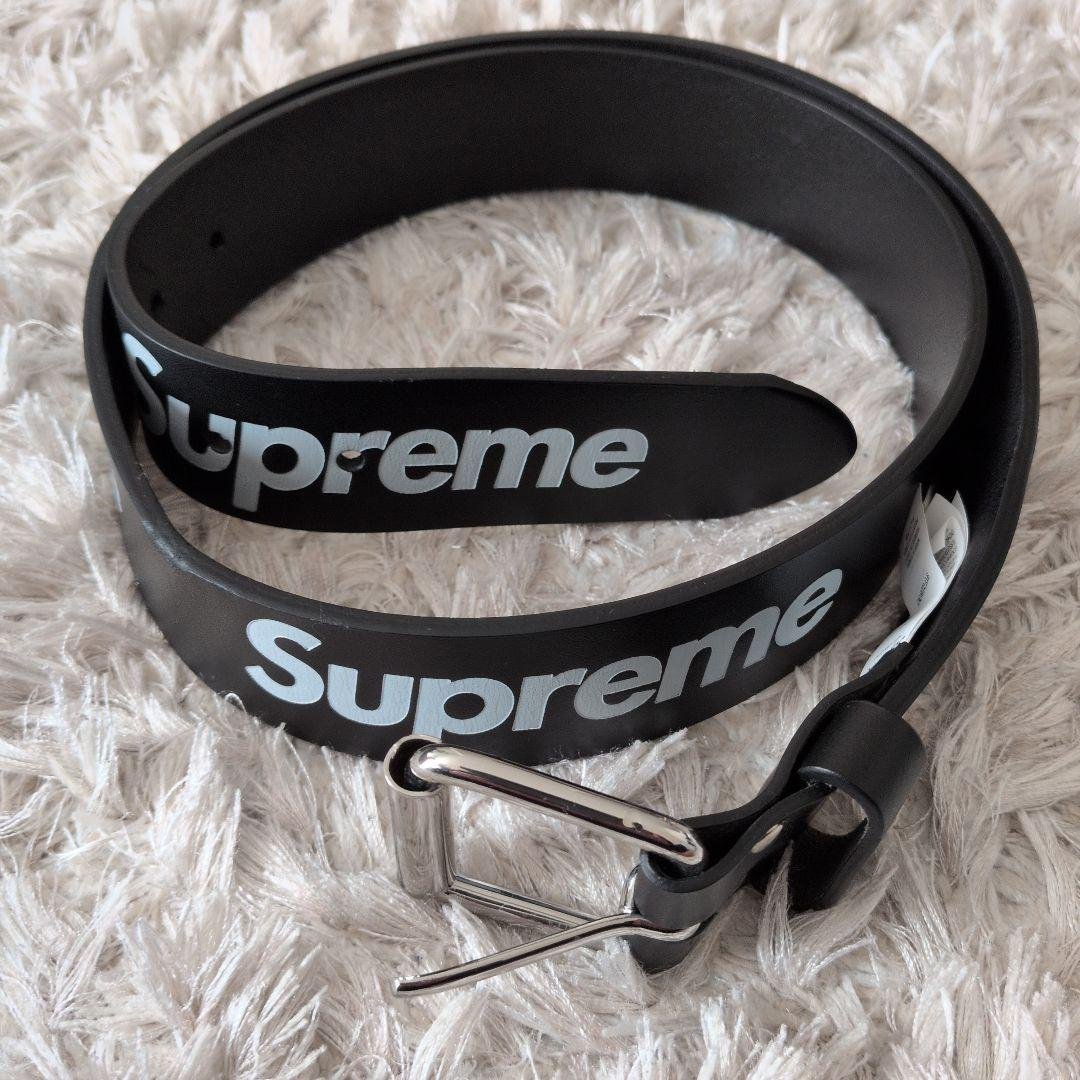 k*o様 Supreme ブラック ロゴベルト Supreme（シュプリーム） ベルト ブラック : カインドオルYahoo!店