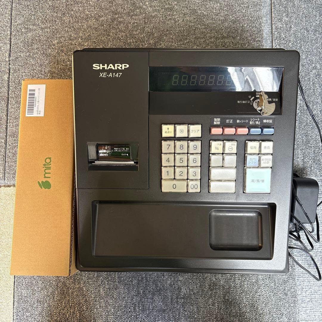 モモ　SHARP XE-A147 レジスター　新品レジロール付き 電子レジスタ＜XE-A147/A107＞を発売 | ニュースリリース：シャープ