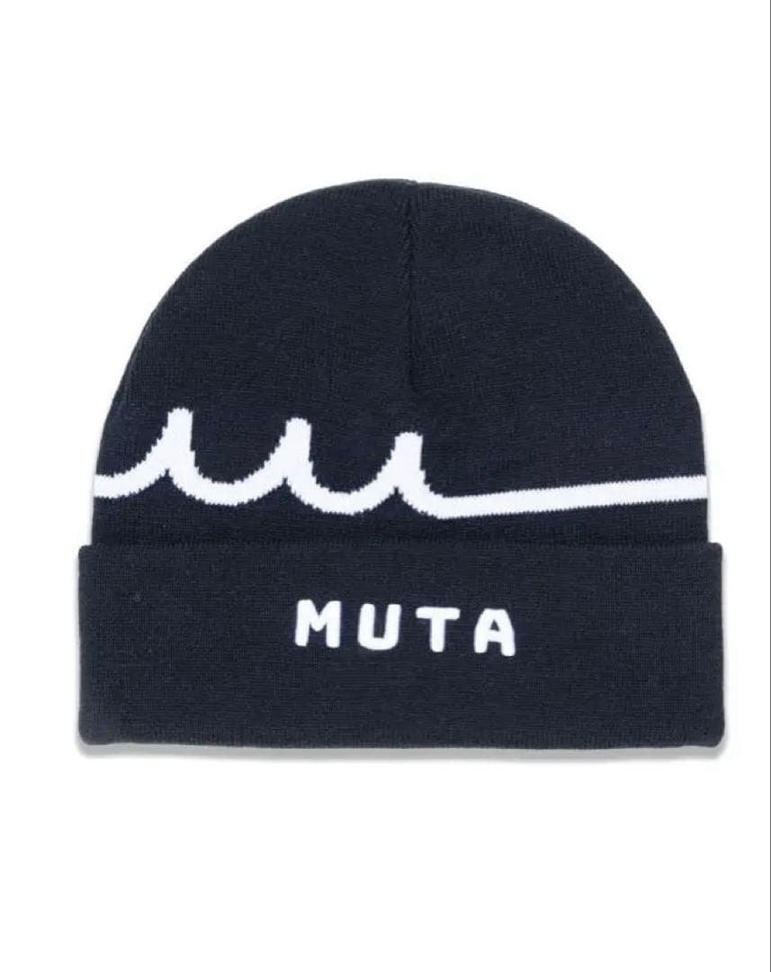 MUTA MARINE ニット帽 黒 muta MARINE（ムータマリン） muta ニット帽子 ニット帽 ジャガード