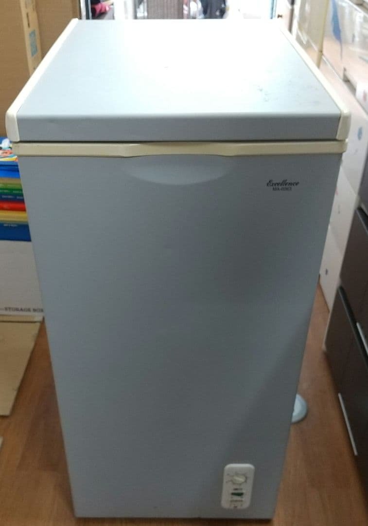 M 送料込 エクセレンス電気冷凍庫　MA-6063 冷凍庫 63L 2011年製 三ツ星貿易 エクセレンス 家庭用冷凍庫 MA-6063 チェスト型上開き式