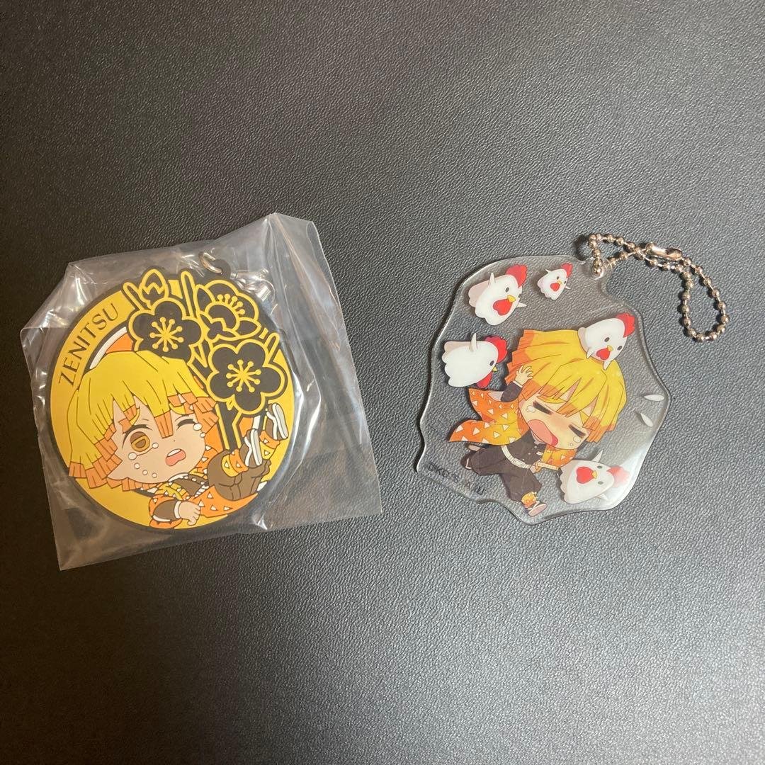 鬼滅の刃我妻善逸ラバーストラップアクリルキーホルダー - メルカリ