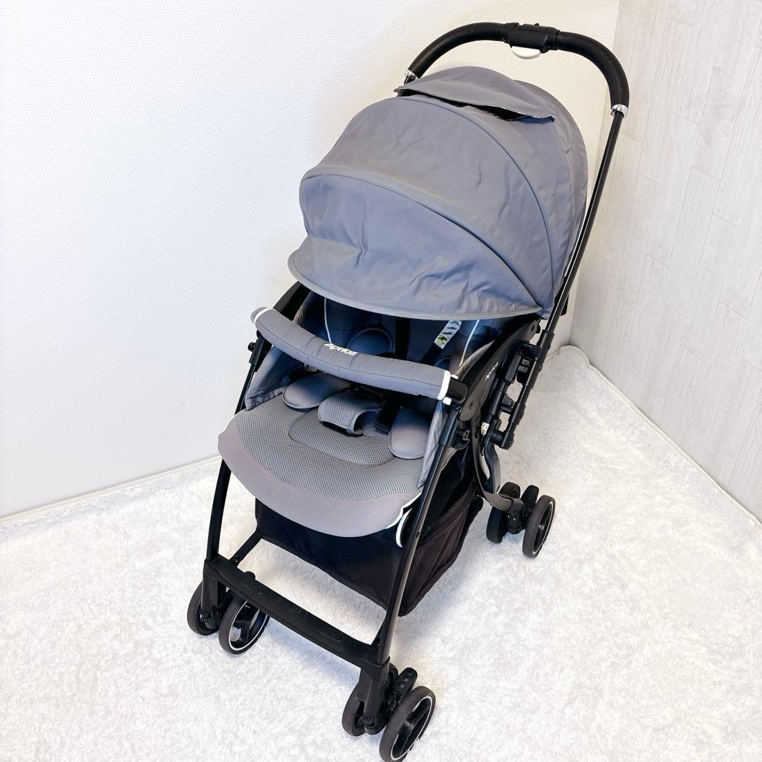 Aprica ラクーナ クッション AB グレー ベビーカー 両対面式 LUXUNA アップリカ(Aprica) ベビーカー ラクーナ クッション フリー AD
