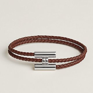 Tournis Tresse bracelet - Brown | Hermès USA