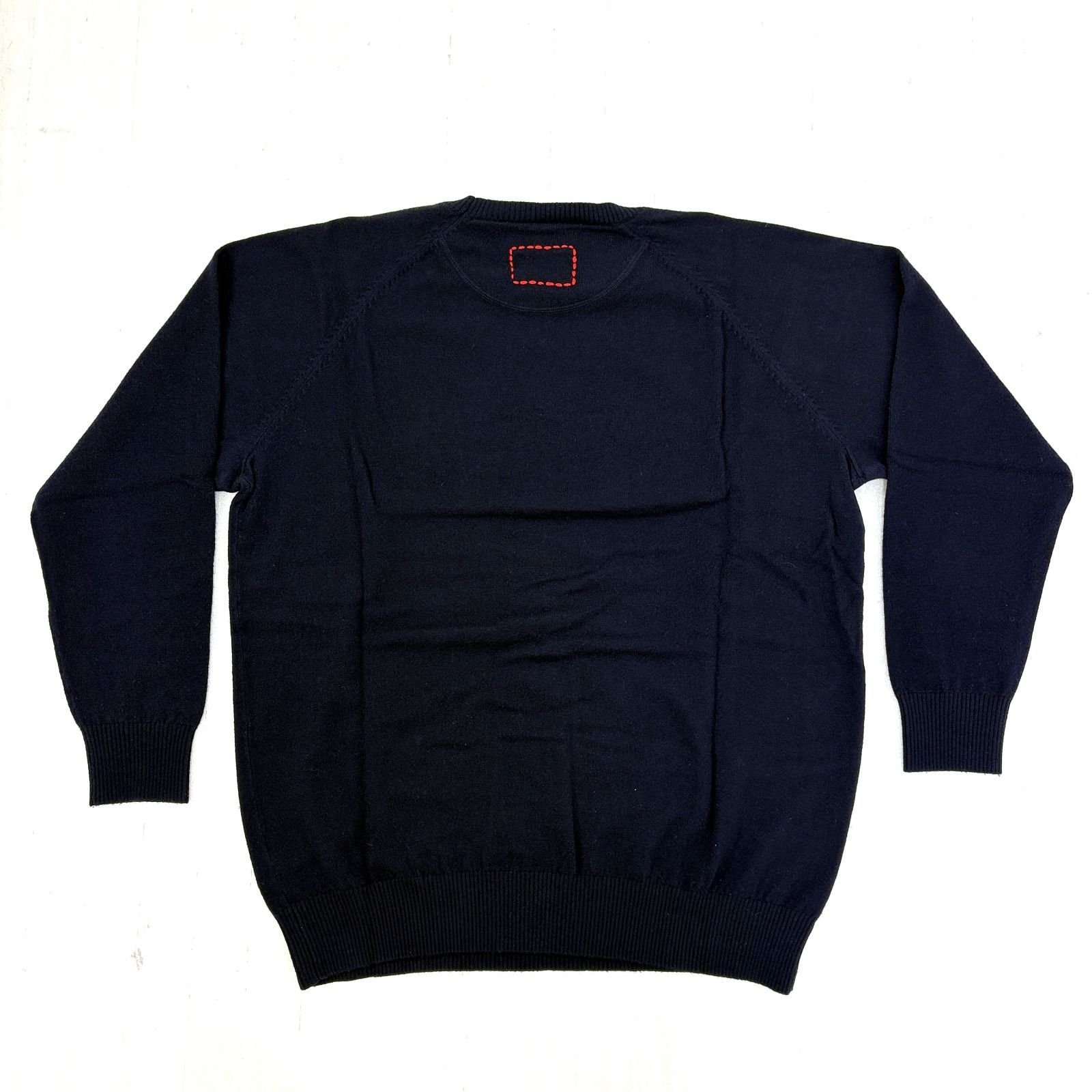ROUGH&SWELL ラフアンドスウェル ニットセーター ネイビー サイズXL