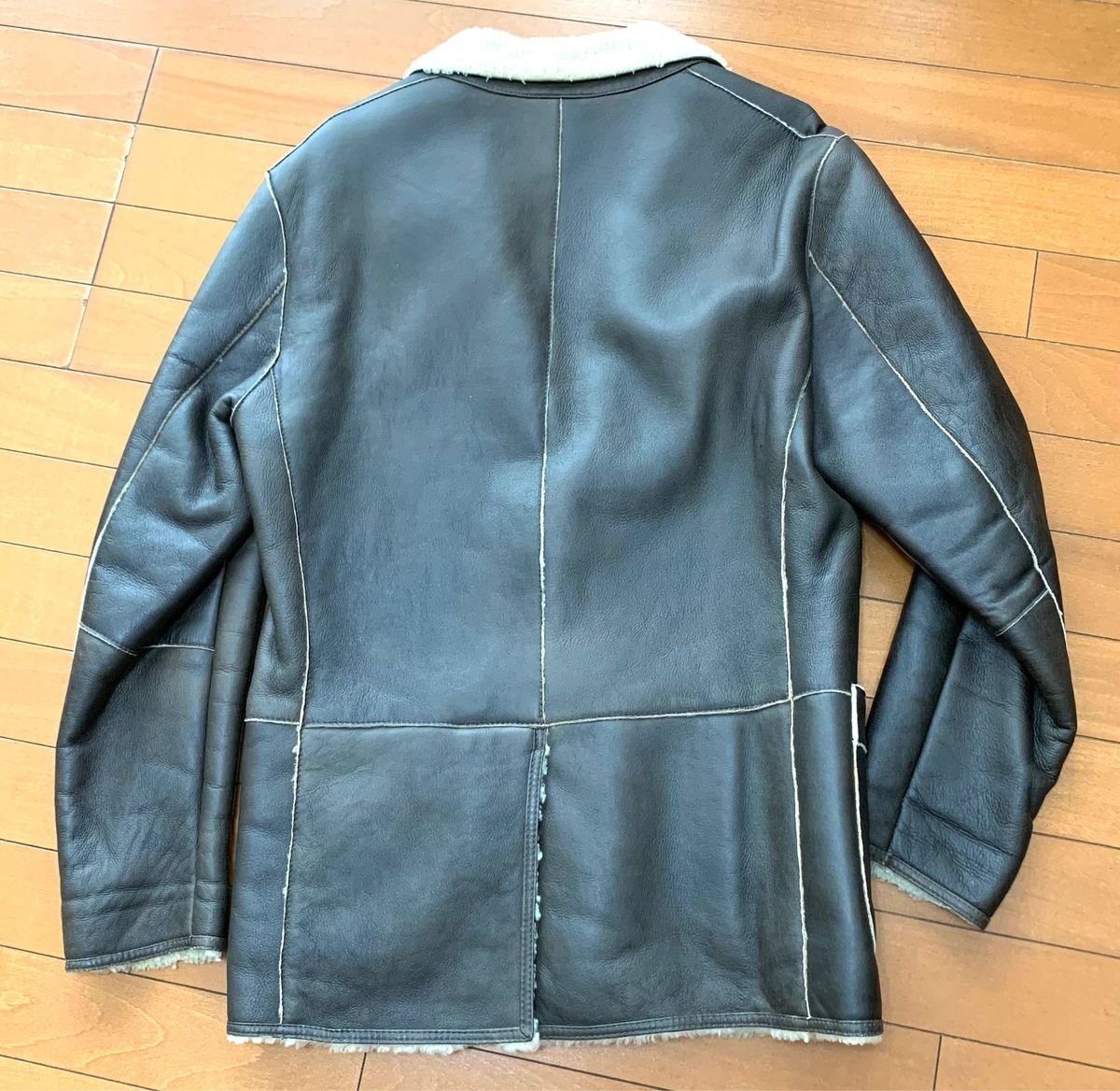 ヒューゴボス】レザージャケット スパニッシュ メリノウールムートン