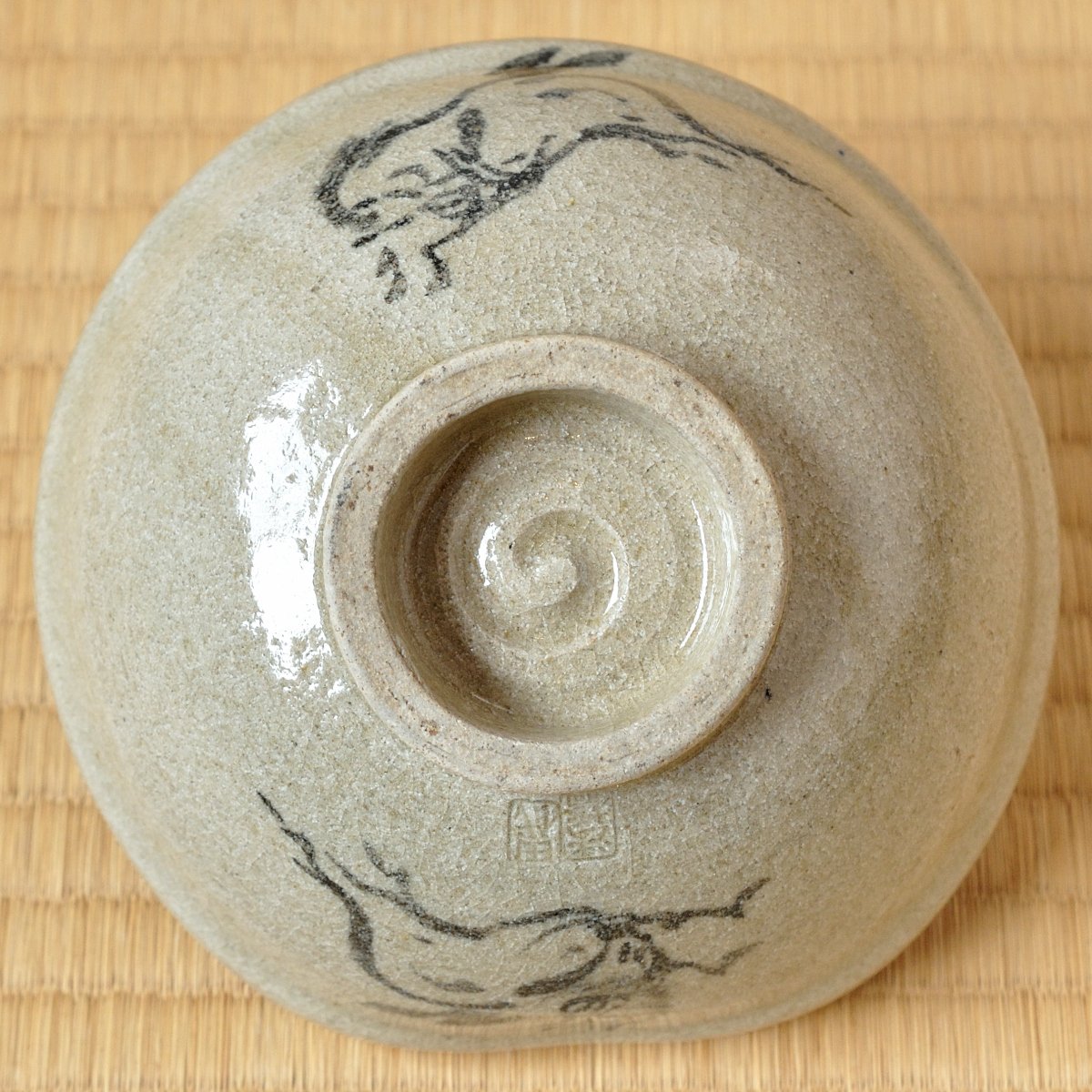 十二代 田代清治右衛門 相馬駒焼 平茶碗 田代法橋 （ 相馬焼 馬絵