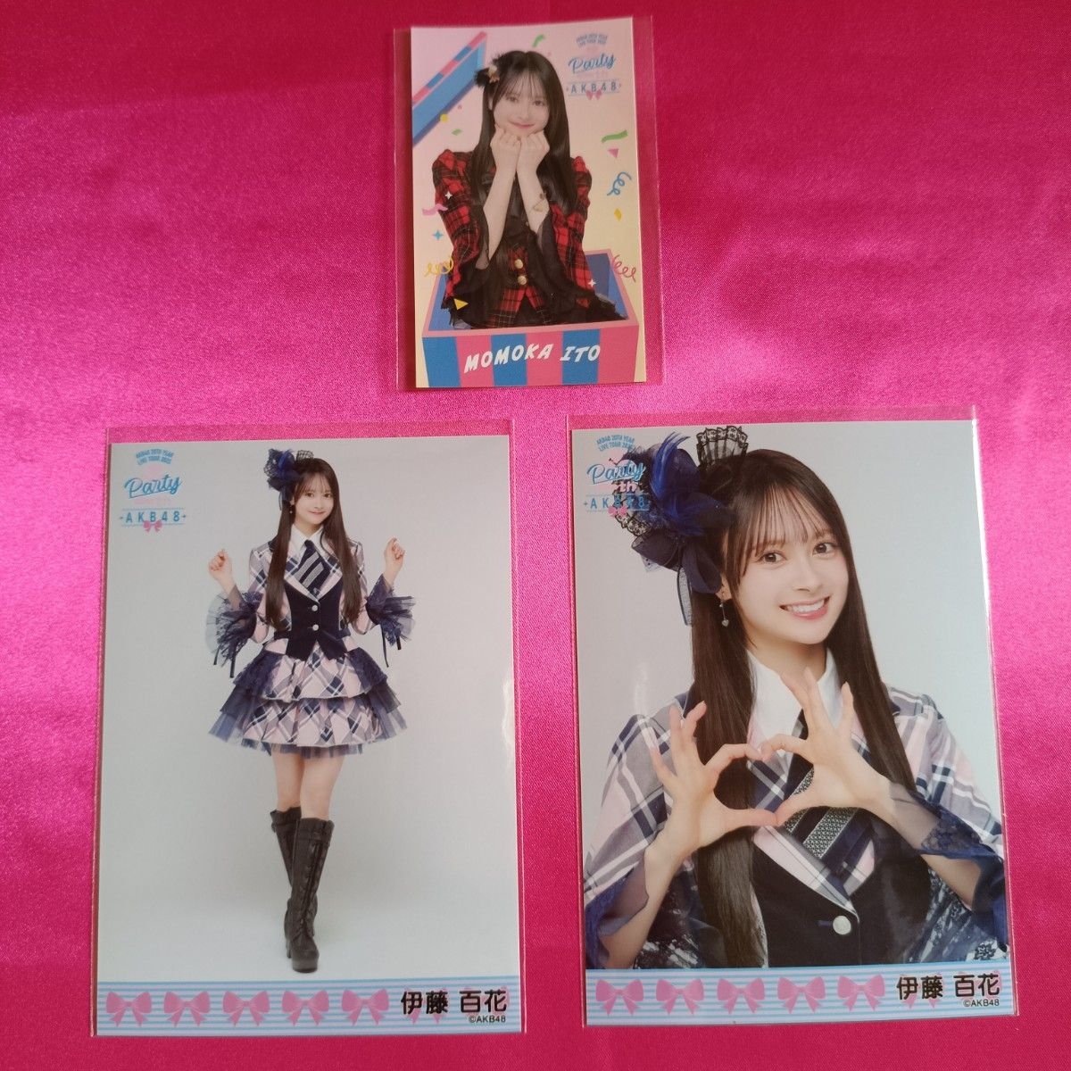akb48 伊藤百花 20周年ツアー会場限定ランダム生写真2種 ステッカー1種