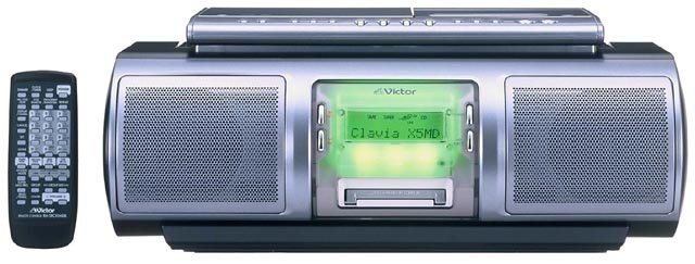 ビクター、ディスプレイをライトアップするMDラジカセ