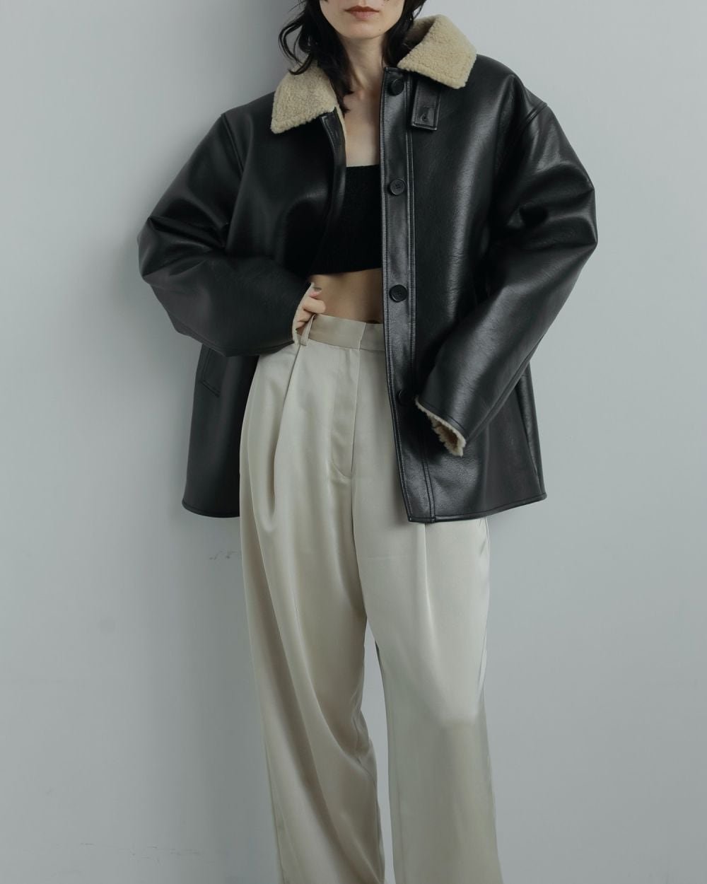 anuke(アンヌーク) Boa Flight Jacket | サウスオレンジ｜メンズ