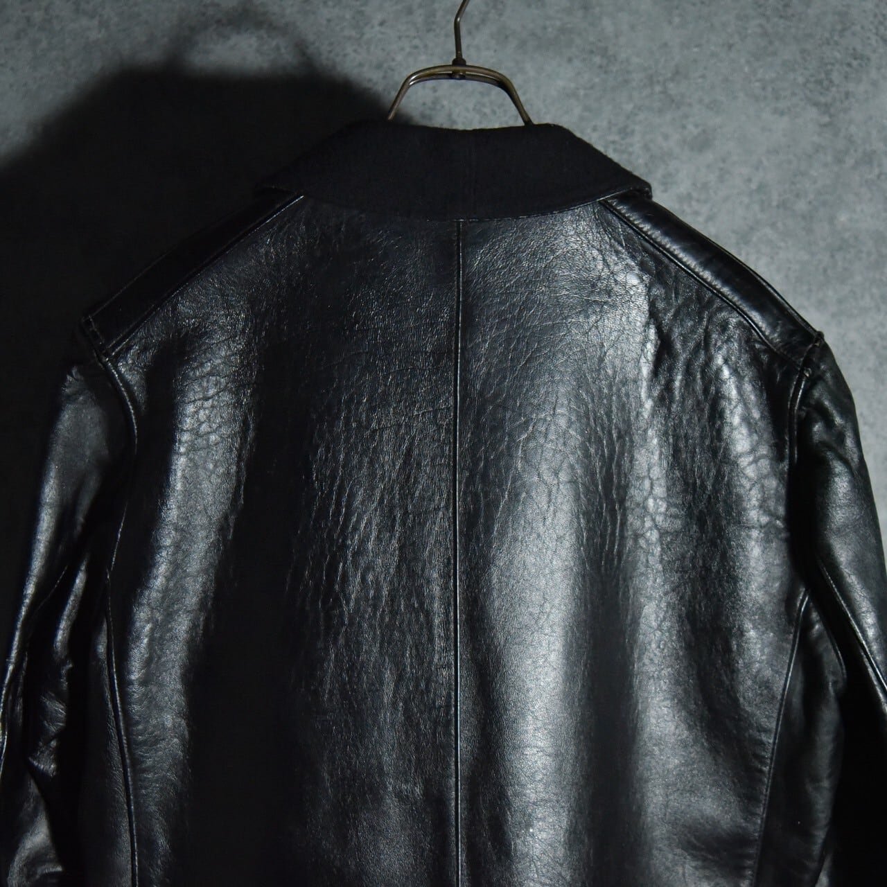 50-60s Le Corbusier Leather Jacket Single Breasted ル