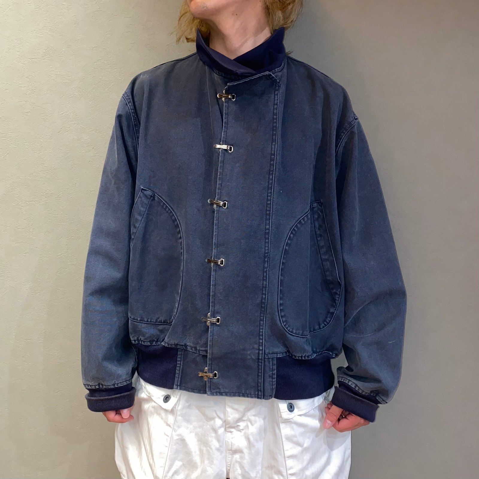 90s ナイスフェード Ralph Lauren デッキフックジャケット US.NAVY USN